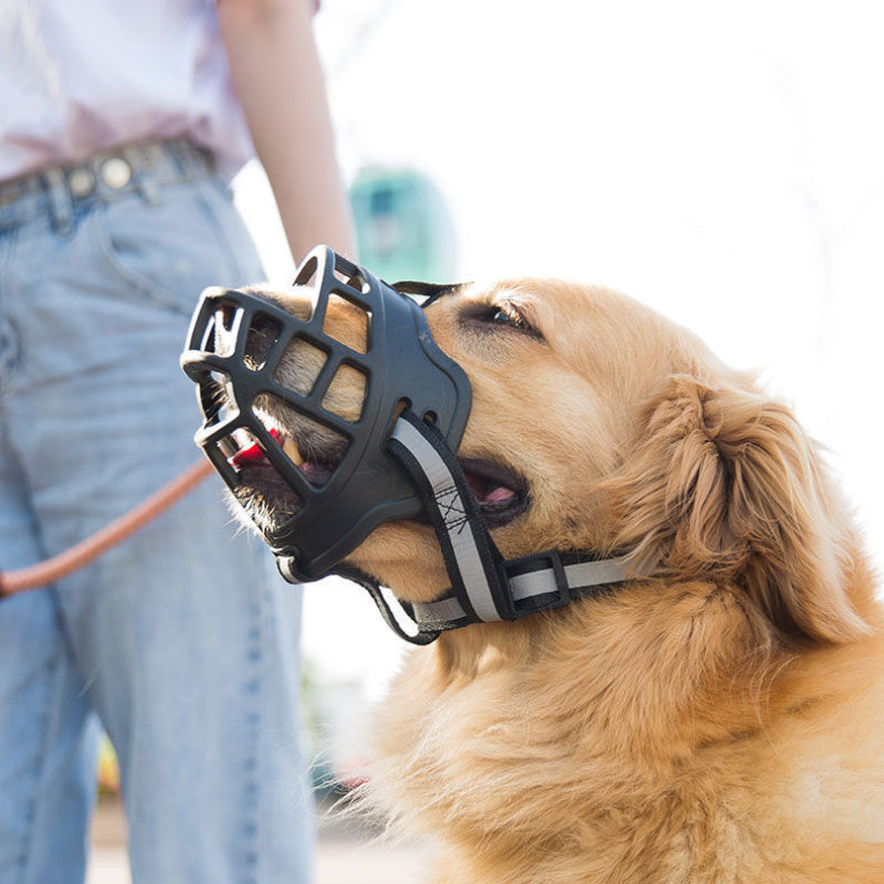 Adjustable Breathable Dog Muzzle for Biting, Chewing, Barking, and Training - Safe and Comfortable Mouth Cover for Small, Medium, and Large Dogs