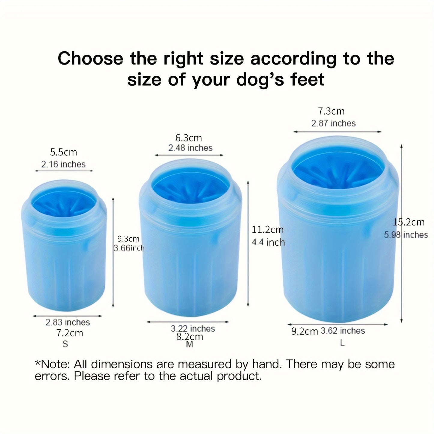 Portable Silicone Pet Paw Cleaner Cup for Dogs & Cats - Soft Bristle Brush, Non-Electric, PP Material, Blue - Ideal for Keeping Your Pet's Paws Clean Indoors, Dog Paw Cleaner