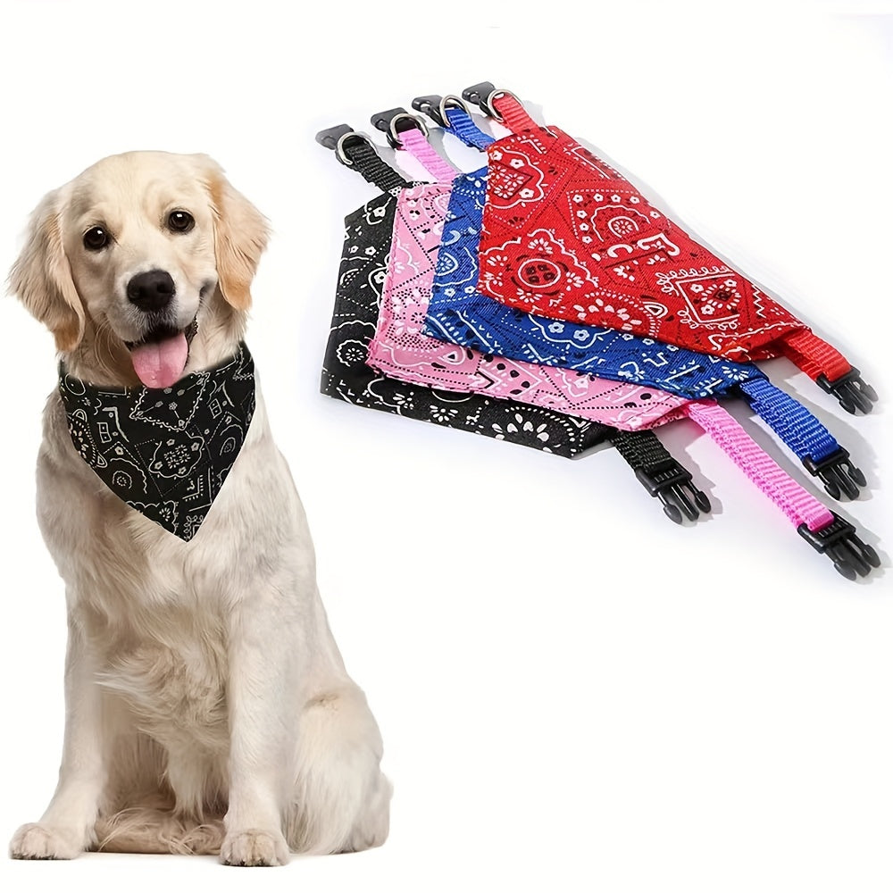 Stylish & Comfy Dog Bandanas - Reversible & Adjustable For The Perfect Fit!