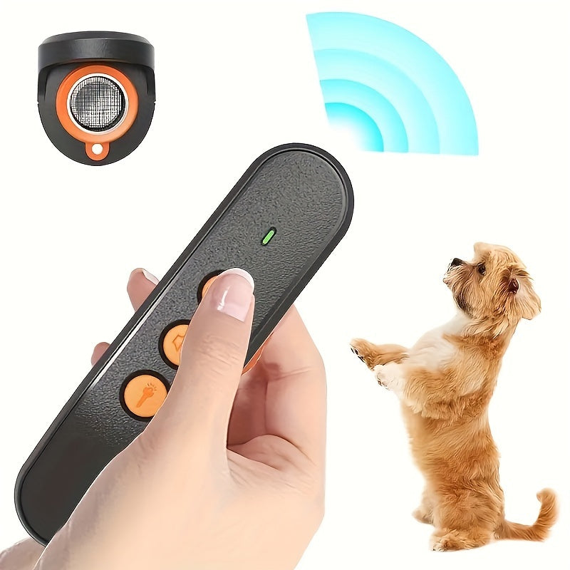 USB Rechargeable Soundwave technology Dog Repeller - Portable Handheld Bark Control Device with Beep Training Mode for Pet Safety