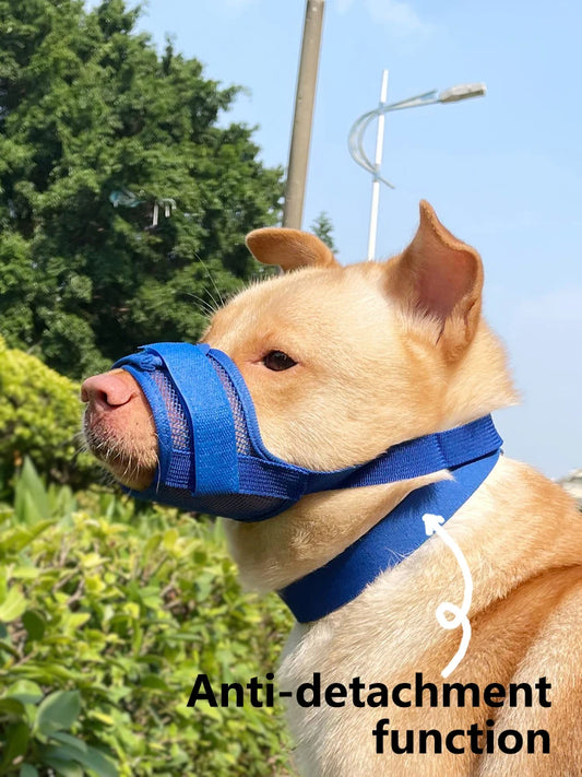 Dog Muzzle Anti-Chew Anti-Detachment Pet Masks for Small, Medium, Large Pet Anti-Ingestion Anti-Detachment Dog Leash Muzzle