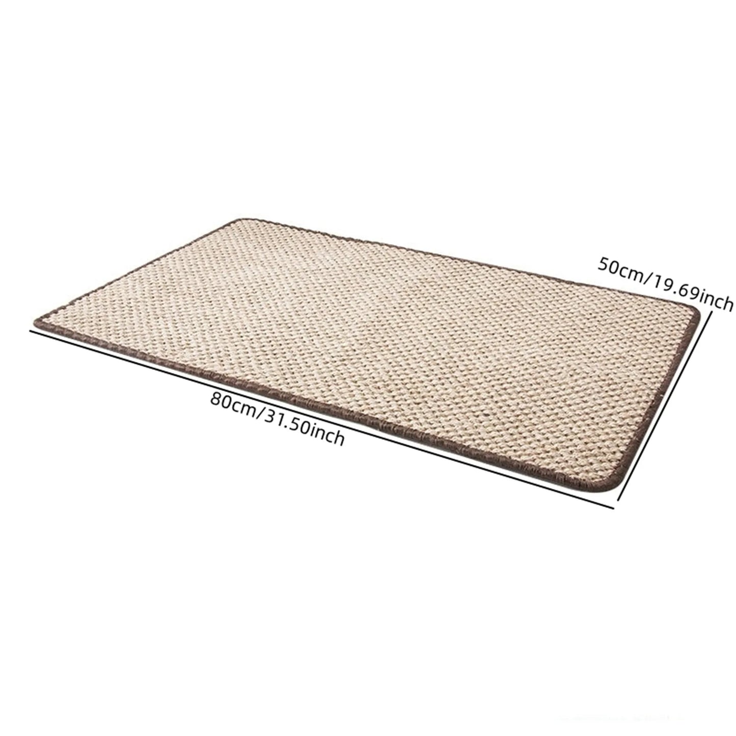 Pet Cat Scratching Board Natural Sisal Cat Scratcher Blanket Post Mat Pet Toy for Protecting Furniture Foot Sofa Cushion