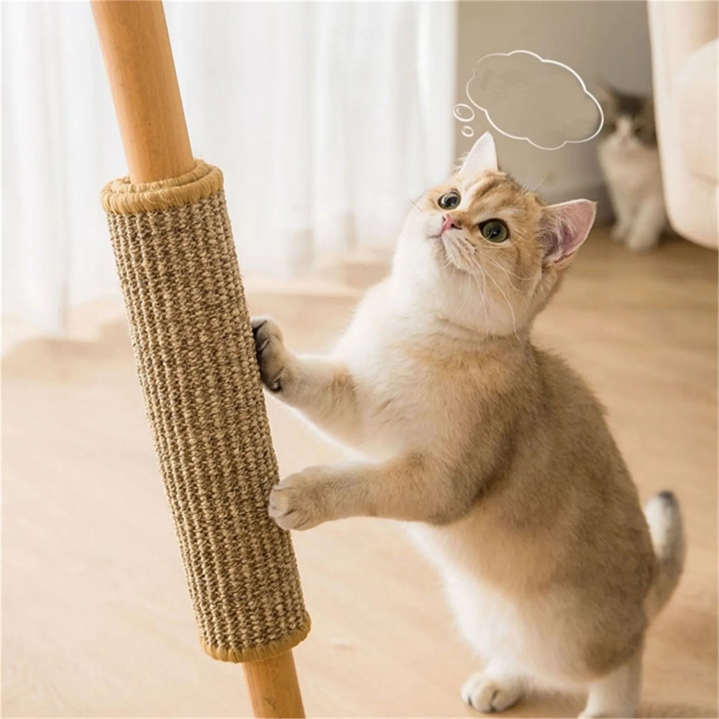 Pet Cat Scratching Board Natural Sisal Cat Scratcher Blanket Post Mat Pet Toy for Protecting Furniture Foot Sofa Cushion