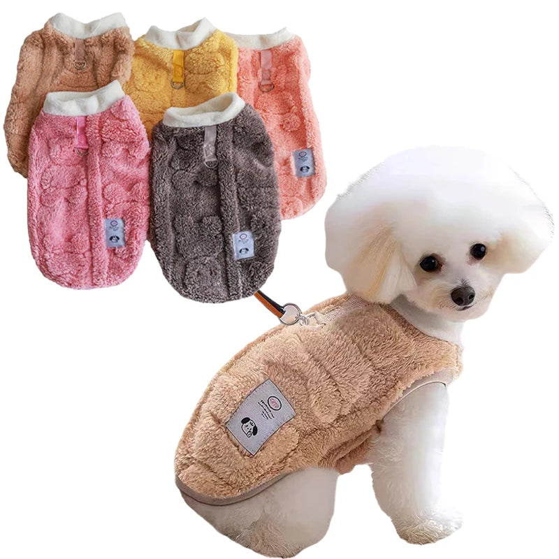 Winter Warm Dog Vest Clothes Comfor Soft Plush Dogs Cat Sweater for Maltese Yorkies Clothing Poodle Chihuahua Apparel Puppy Coat