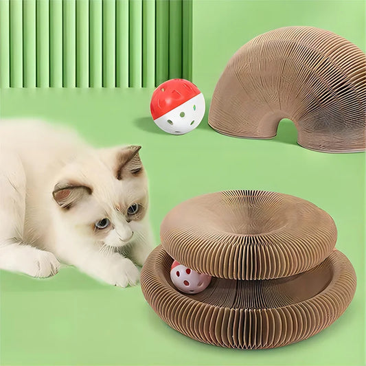 Cat Foldable Magic Organ Cat Scratching Board Funny Toy  Grinding Claw