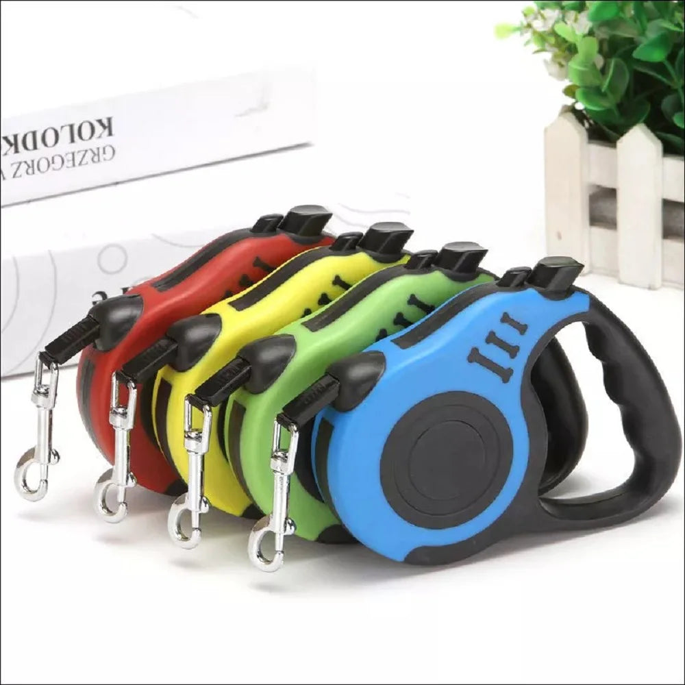 3m/5m Retractable Dog Leash Automatic Telescopic Tractor Dog Rope Flexible Nylon  Leash Traction Puppy Cats Dogs Pet Supplies