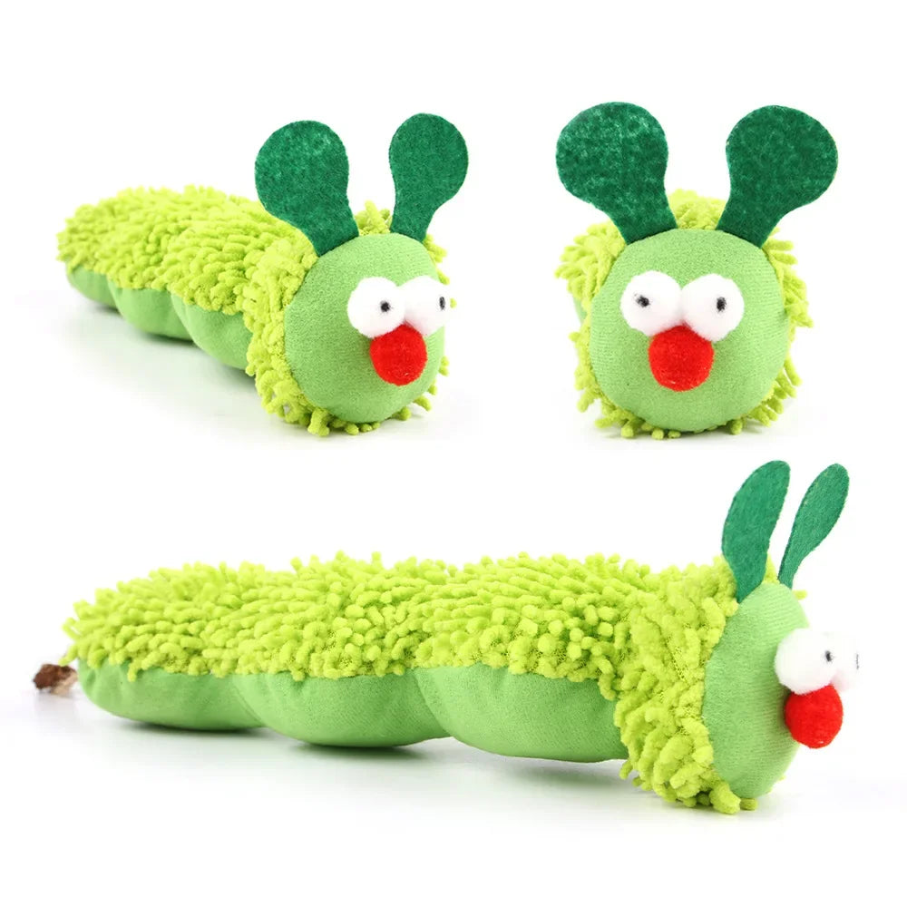 Cat Chew Toys Caterpillar | Cat Teaser Interaction Toy Clean Mouth