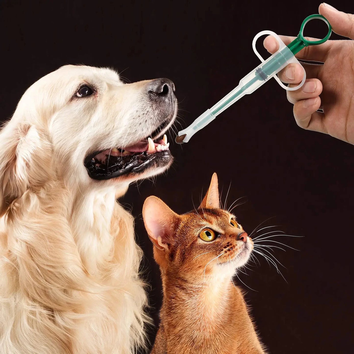 Pet Medication Dispenser, Pressing Feeding Stick for Cats and Dogs, Eating Pills, Pills, Medication Artifacts, Pet Sickness Care