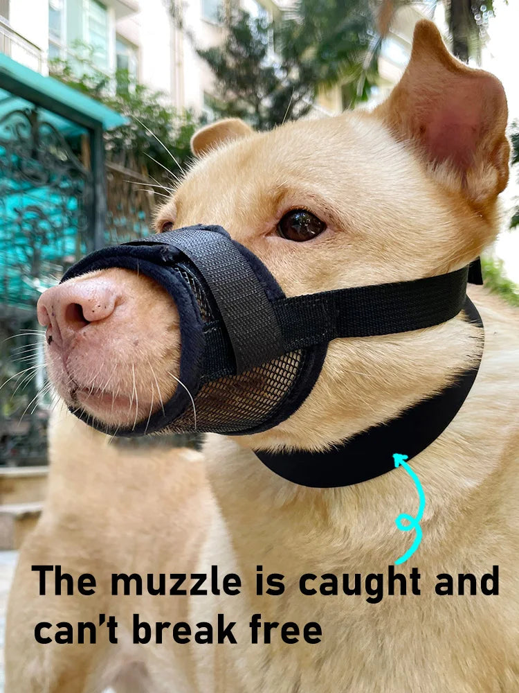 Dog Muzzle Anti-Chew Anti-Detachment Pet Masks for Small, Medium, Large Pet Anti-Ingestion Anti-Detachment Dog Leash Muzzle