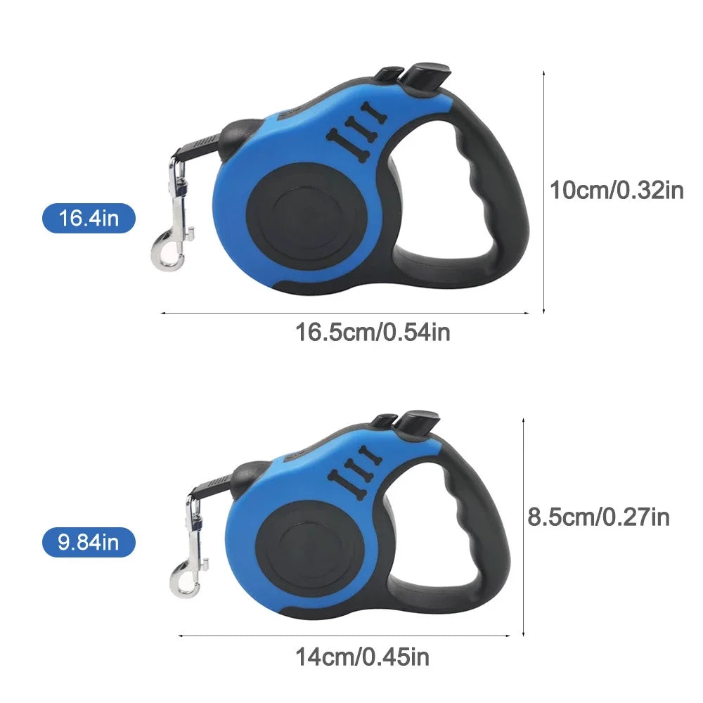 3m/5m Retractable Dog Leash Automatic Telescopic Tractor Dog Rope Flexible Nylon  Leash Traction Puppy Cats Dogs Pet Supplies