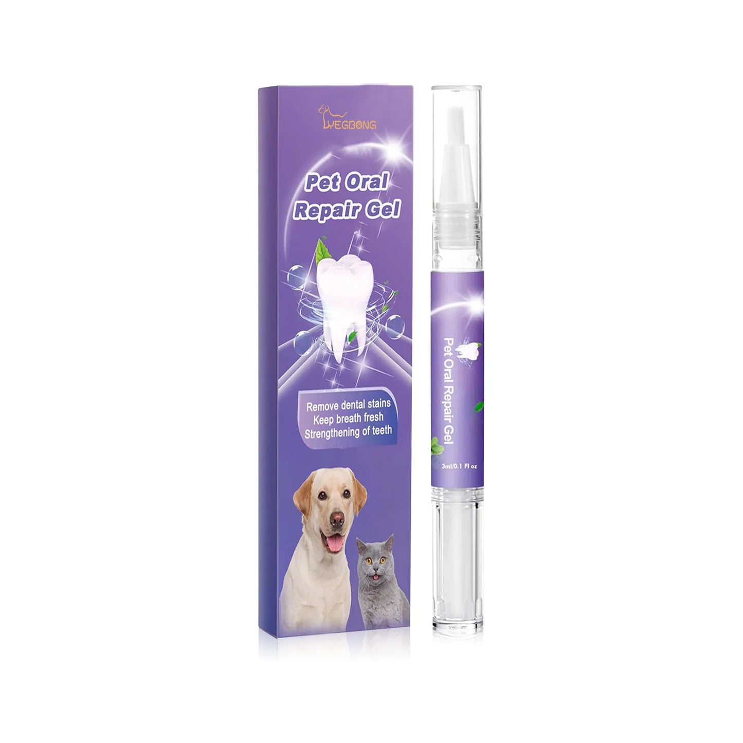 Dog Oral Cleaning Gel Tooth Stain Cleaner Remove Dental Stakes Tartar Plaque Eliminator Fresh Breath Pets Tooth Whitening Pen