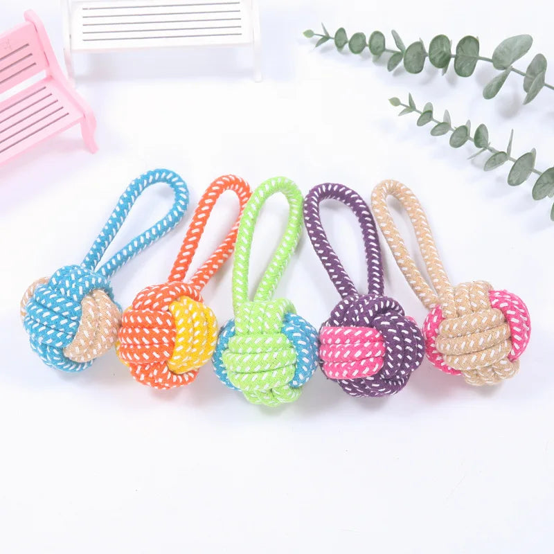 Pet Dog Toys for Large Small Dogs Toy Interactive Cotton Rope Mini Dog Toys Ball for Dogs Accessories Toothbrush Chew Puppy Toy