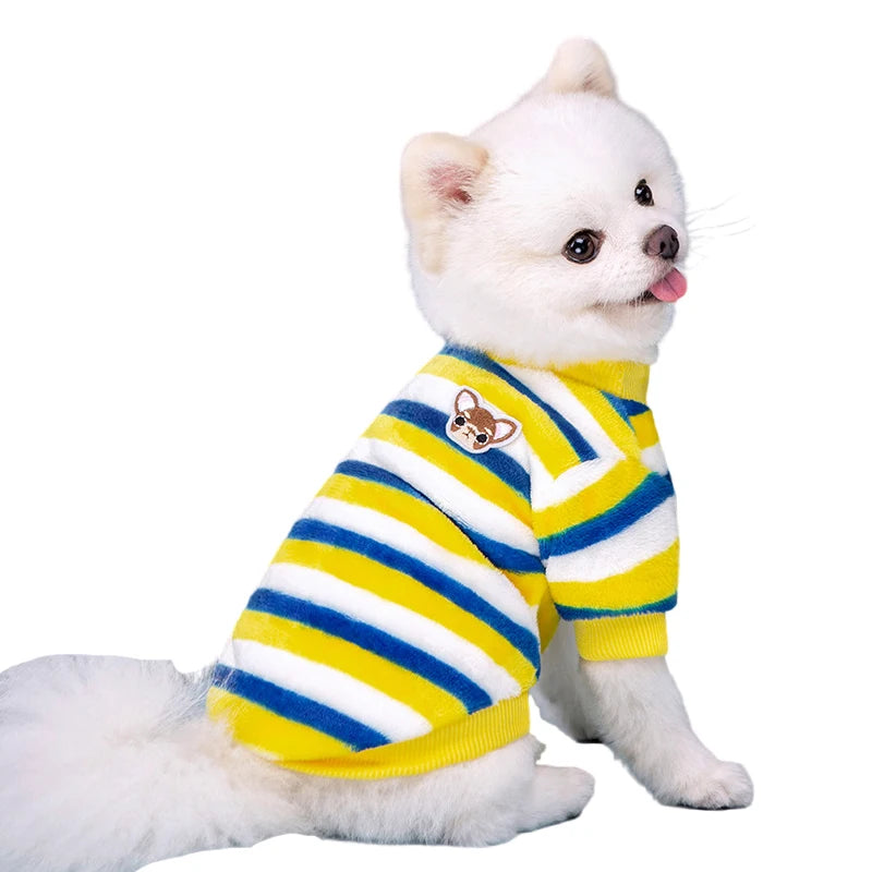 Rainbow Dog Clothes Warm Pet Vest Shirt Fleece Pet Dog Clothes for Dogs Clothing Pets Dogs Cat Tshirt Outfit Apparel Coats