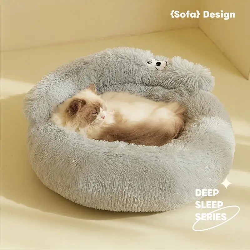 Super Cat Bed Warm Sleeping Cat Nest Soft Long Plush Best Pet Dog Bed for Dogs Basket Cushion Cat Bed Cat Mat Animals Sleeping