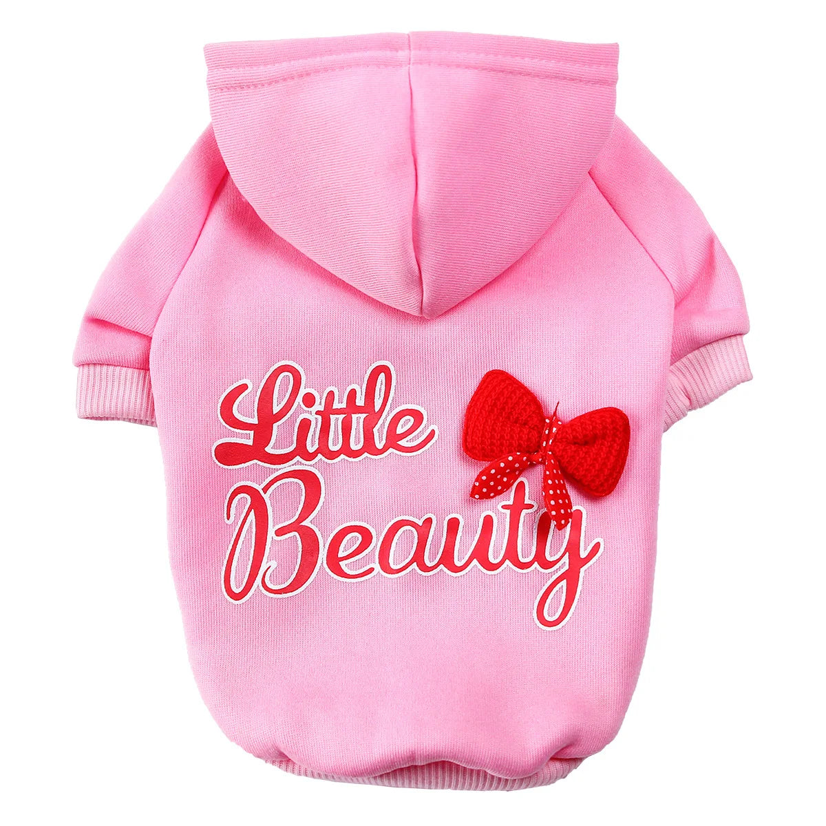 Fleece Lined Dog Hoodies Cute Girl Dog Sweatshirt Spring Winter Doggie Clothes Puppy Coat with Hat Pet Apparel for Small Dogs