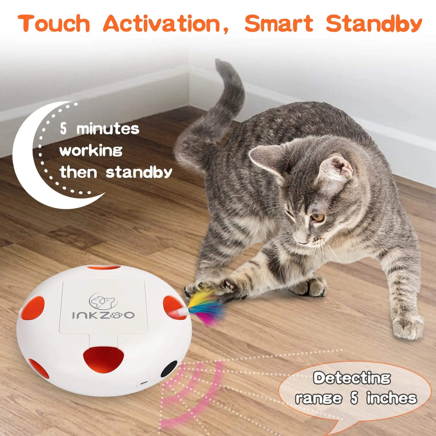 Interactive Cat Toys for Indoor Cats | Smart Interactive Kitten Toy | Automatic 7 Holes Mice Whack-A-Mole