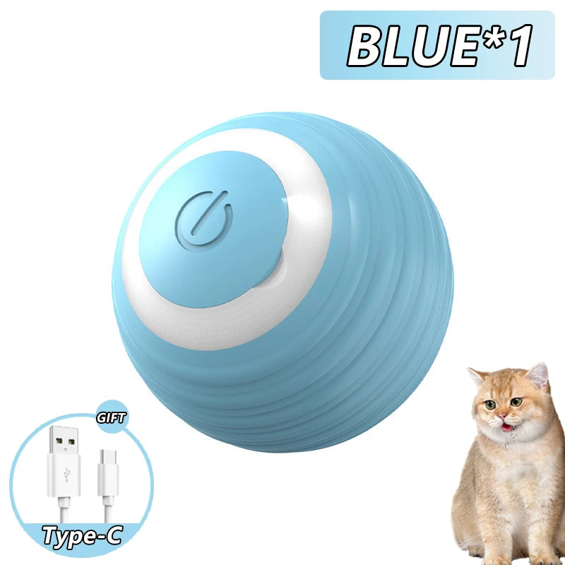 Cat Interactive Ball Smart Cat Toys Indoor Automatic Rolling