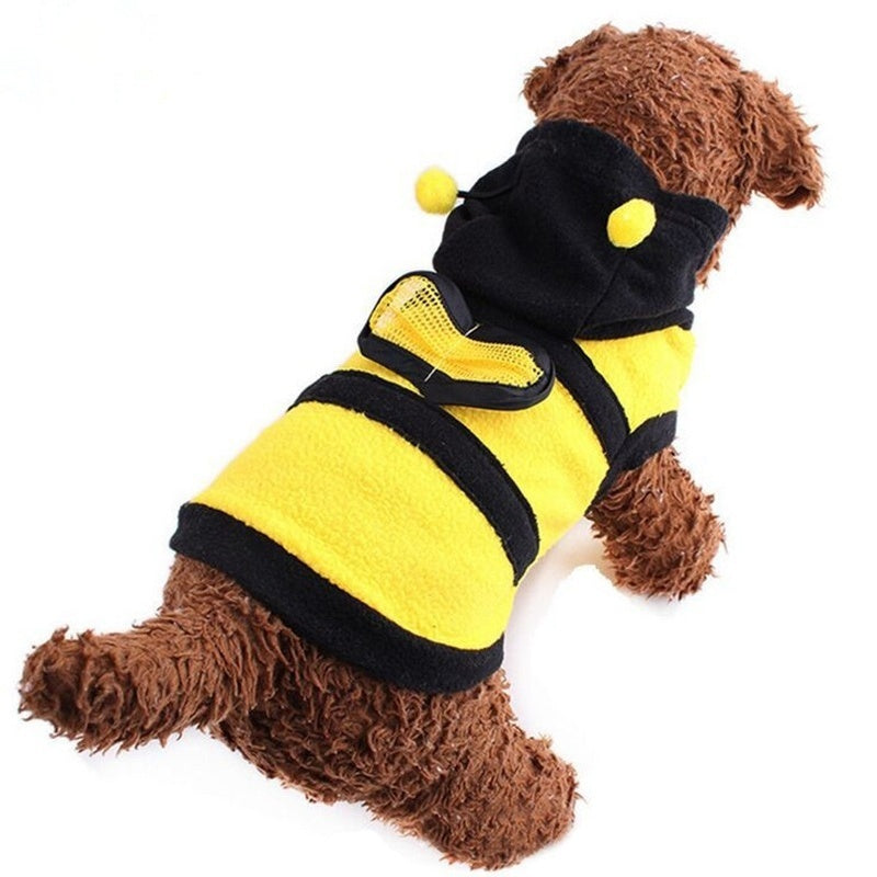 Bee Pet Puppy Coat Apparel Outfit |  Dog & Cat Hoodie Fancy Costume