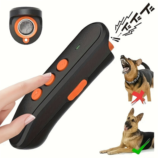 USB Rechargeable Soundwave technology Dog Repeller - Portable Handheld Bark Control Device with Beep Training Mode for Pet Safety