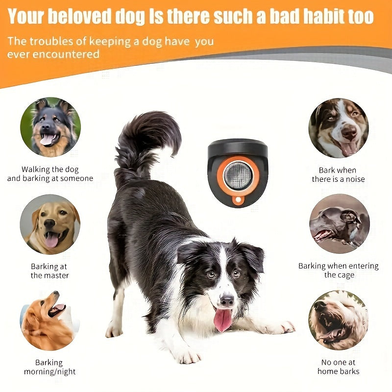 USB Rechargeable Soundwave technology Dog Repeller - Portable Handheld Bark Control Device with Beep Training Mode for Pet Safety