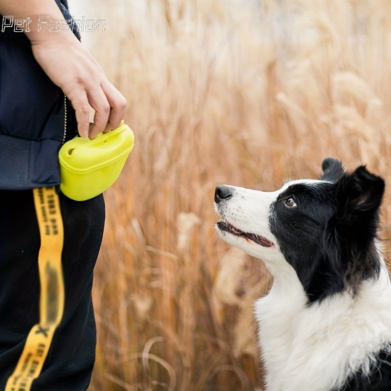 Convenient Portable Dog Training Bag with Treat Pouch and Food Dispenser