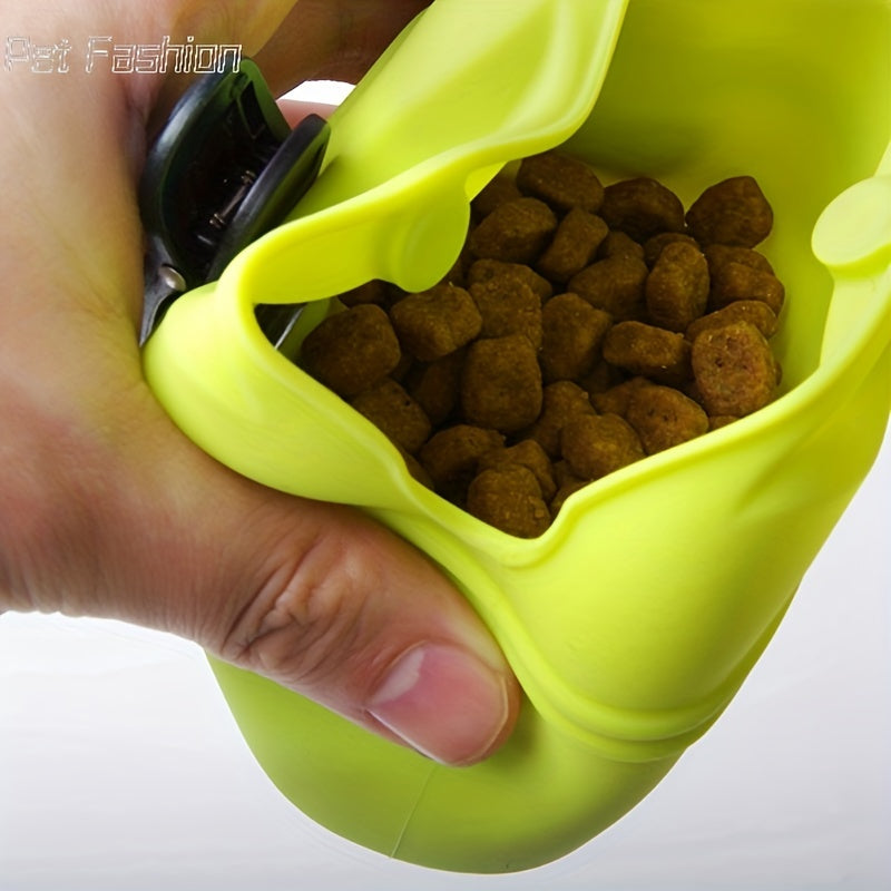 Convenient Portable Dog Training Bag with Treat Pouch and Food Dispenser