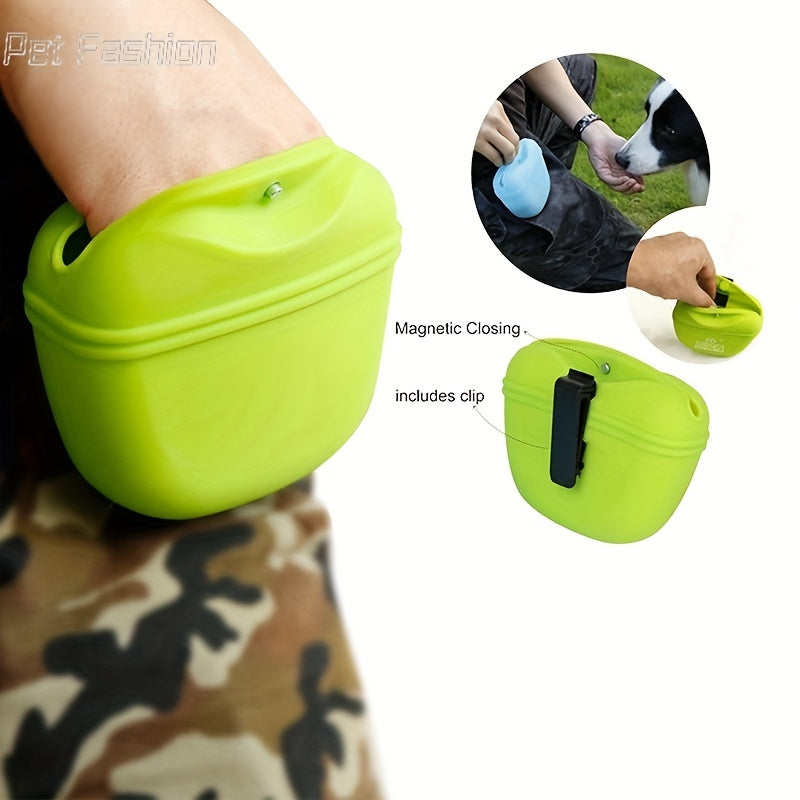 Convenient Portable Dog Training Bag with Treat Pouch and Food Dispenser