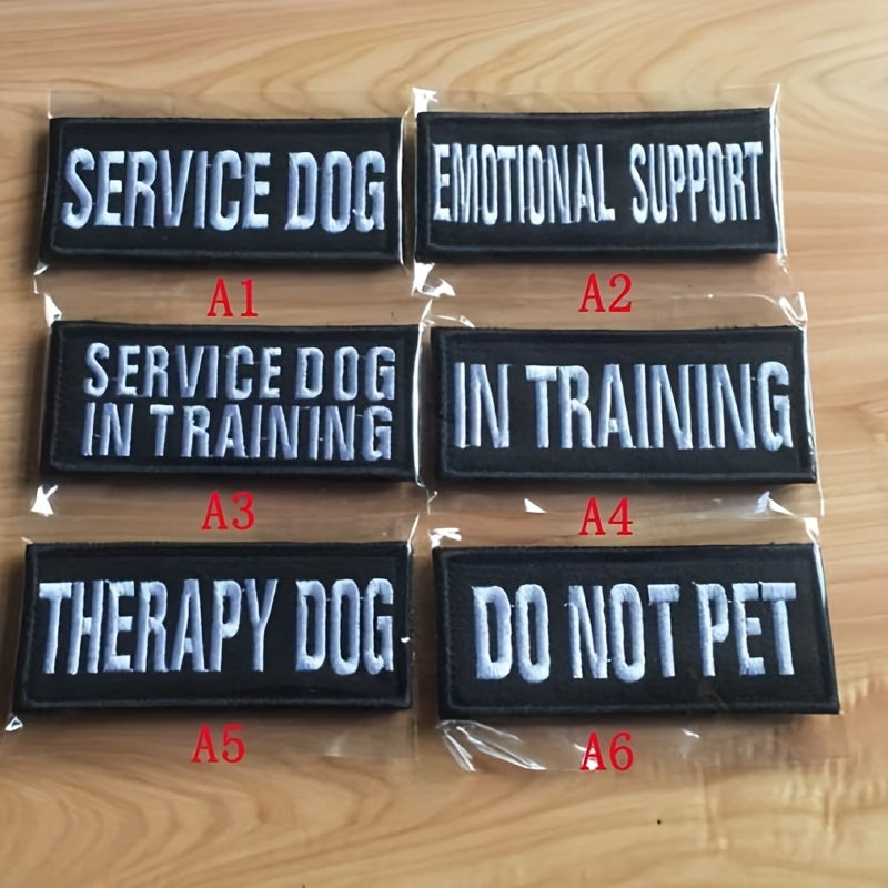 Therapy Dog Security Patches - Keep Your Pet Service Dog In Training Safe & Secure!